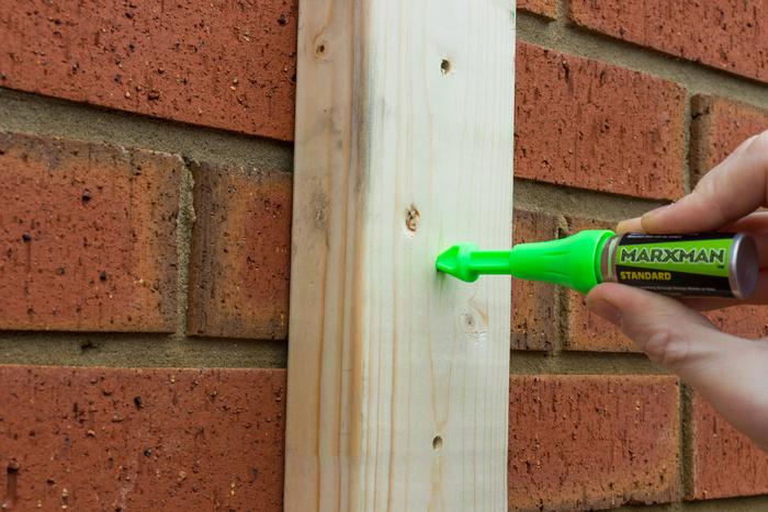 Push the tip of the Marxmate into your fixing hole.