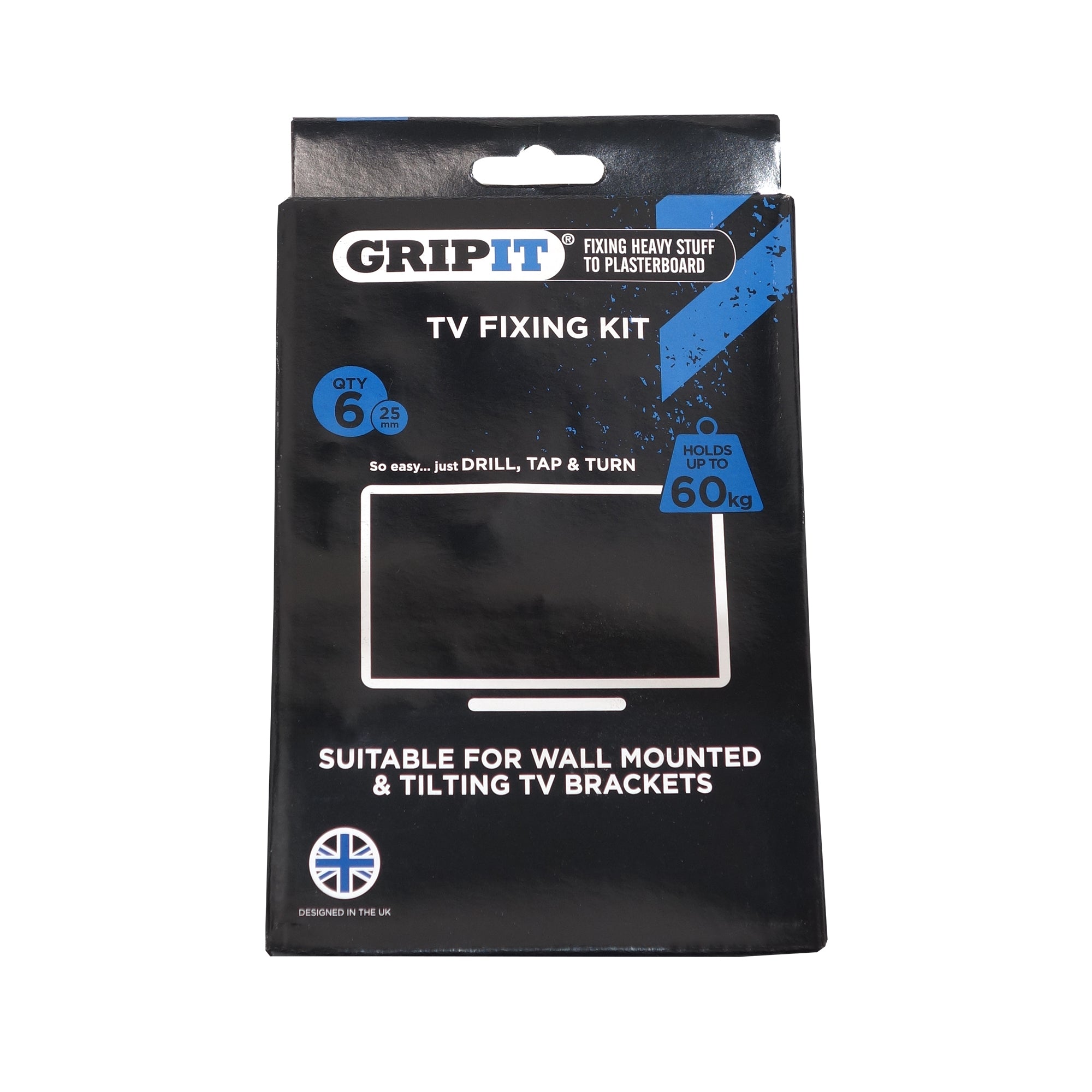 FIXING A TV BRACKET TO PLASTERBOARD