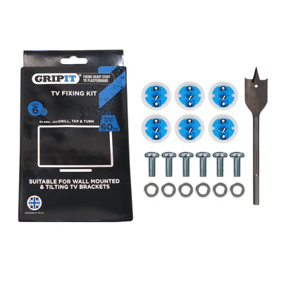 FIXING A TV BRACKET TO PLASTERBOARD